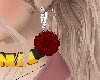 Red Pom2 Earrings