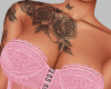 Pink Lace Corset Tattoos
