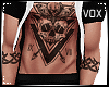 Blk/ Wht Tatz Open Shirt