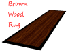 Brown Wood Runner rug