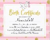 Kianax2L4U Birth Cert