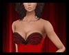 Red/Black Burlesque Gown