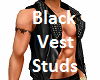 Black Vest With Studs