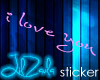 'LilZ' Iloveyou Sticker
