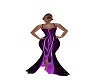 purple flame gown