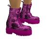 Pink flower Boots