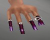 SM Long Purple Nails