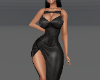 Noir Corset Leather Gown