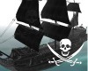 Black Pearl Captain Bed