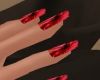red,black, nails