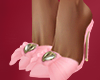 $ VDAY bow heels pink
