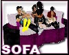 Furry Fluff Sofa Pink