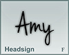 Headsign Amy