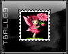 flower fairy V stamp