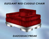Elegant Red Cuddle Chair