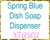 Blue Dish Soap Dispenser