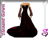 Elegant Gown - Red Black