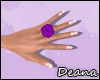 Glitter Purple Ring