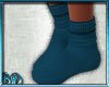 Christmas PJ Teal Socks