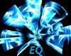 EQ blue DJ light