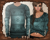 K. Couple Sweater Teal F