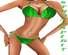 Bright green bikini