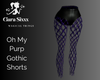 Oh My Purp Gothic Shorts