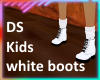 DS Kids white boots
