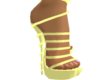 Yellow summer heels