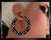 Hoops-Black Gold Dots