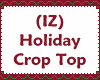 (IZ) Crop Top Holiday