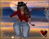 CowGurl in Hawt Red