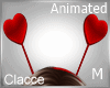 C animated red hearts M