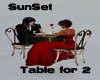 Sunset Table for 2