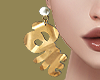 Big Gold Plate Earrings
