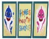 baby shark wall art