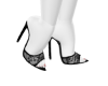 Mel Black Lacy Heels