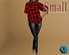 Red Plaid Outfit Small F