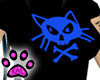 Kitty~Punk Shirt - Blue