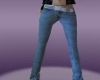 FE cute stud belt jeans