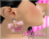 cho! Pink heart earring