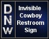 Western Restroom Sign M