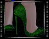 AXL Green Spike Heels