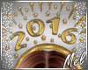♬~ 2016 Party Hat Gold