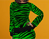 Green Tiger Stripe PJs Full (F)