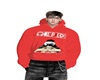 Hoodies Red onepiece