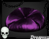 💀 Purple Bean Bag