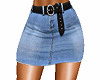 Jeans skirt with belt