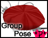*P* Red Group Beanbag