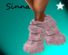 SiN* Pink Fur Leg Warmer